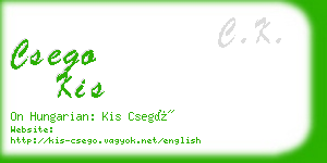 csego kis business card